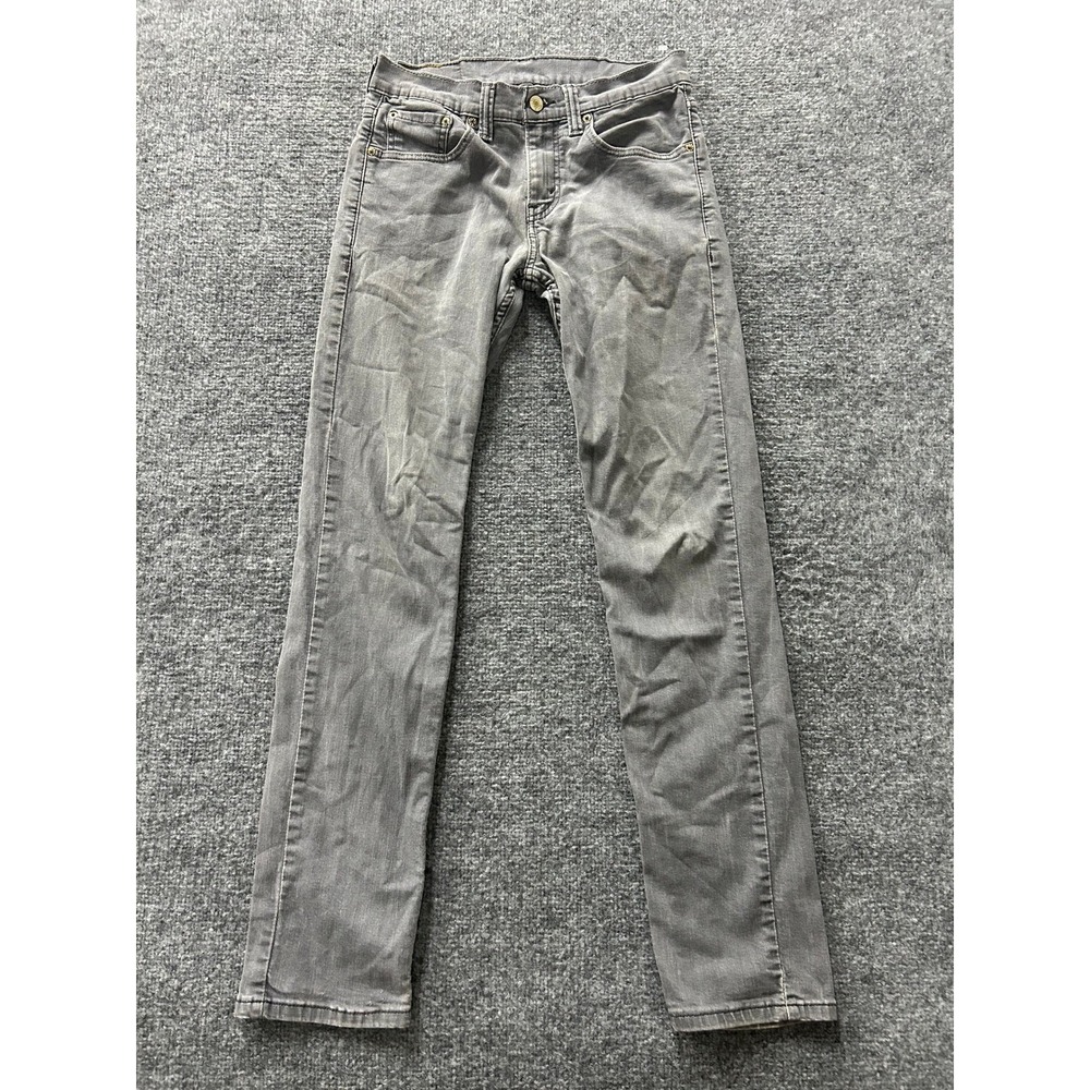 Levi's Jeans Mens Size 28x30 Grey 511 Slim Fit Casual Denim Pants 26086